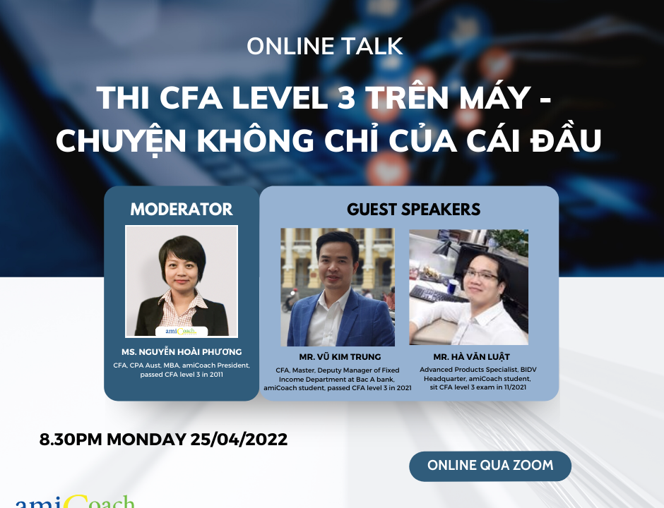 Online Talk: Thi CFA level 3 trên máy- chuyện không chỉ của cái đầu