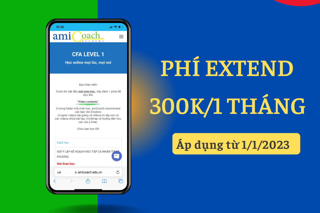 Thông báo tăng phí duy trì tài khoản học lên 300K/tháng từ ngày 1/1/2023