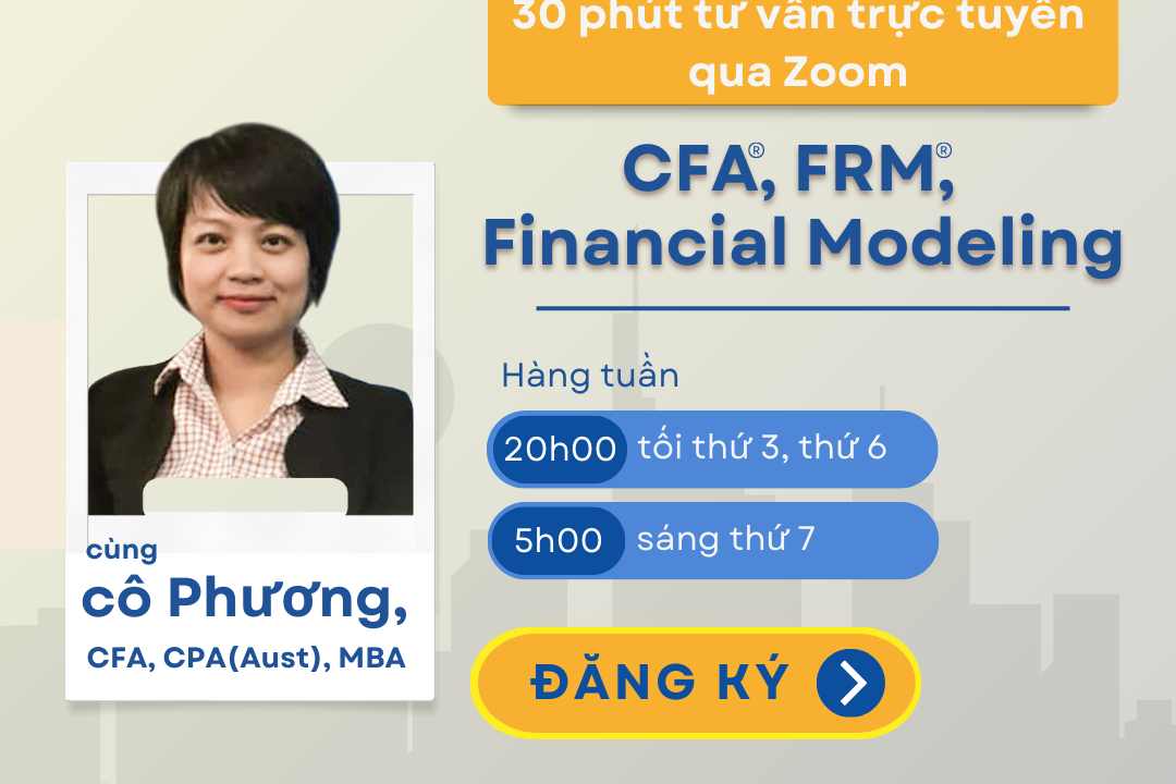 Tư vấn CFA, FRM, Financial Modeling cùng Ms. Phương amiCoach