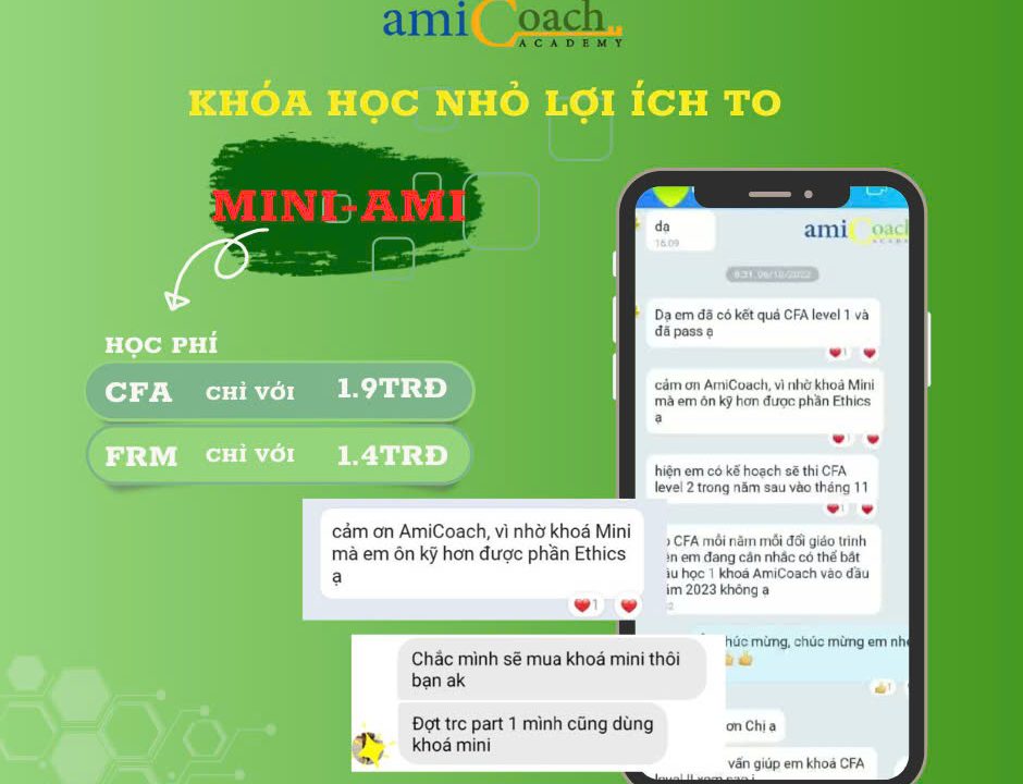 MINI-AMI – Khóa học nhỏ, lợi ích to cho học viên CFA/FRM