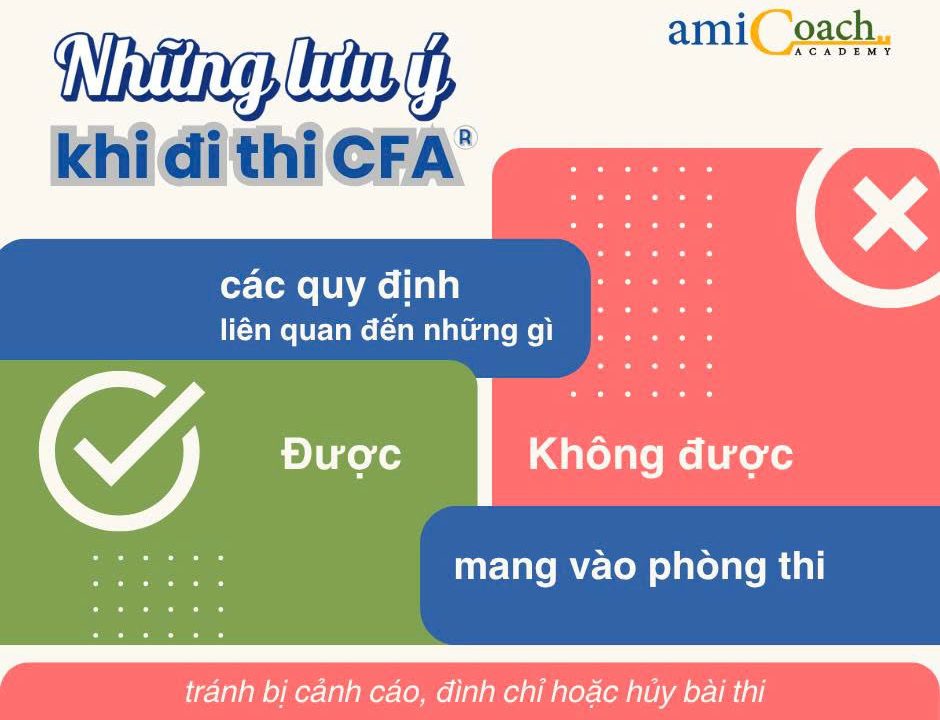 Những vật dụng ĐƯỢC và KHÔNG ĐƯỢC mang vào phòng thi CFA