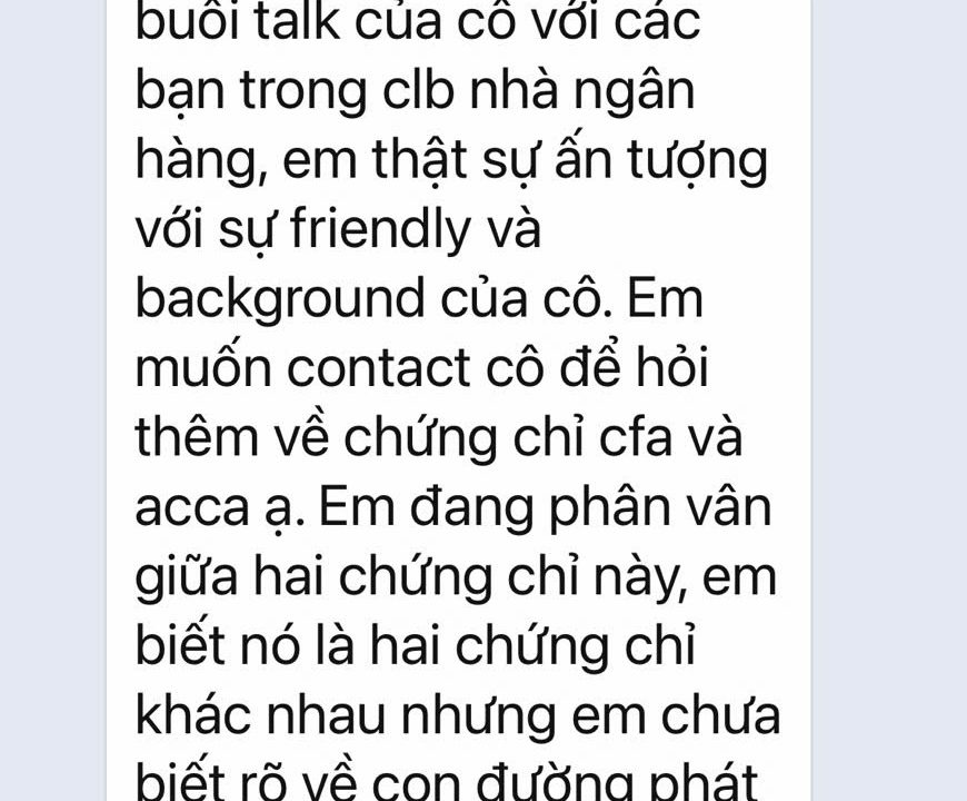 Tổng kết talkshow: “Định hướng nghề nghiệp & Chương trình CFA” cùng sinh viên Đại học Ngoại thương